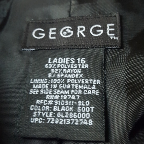 💙George Black Cropped Cape Jacket with Sleeves - Picture 4 of 5